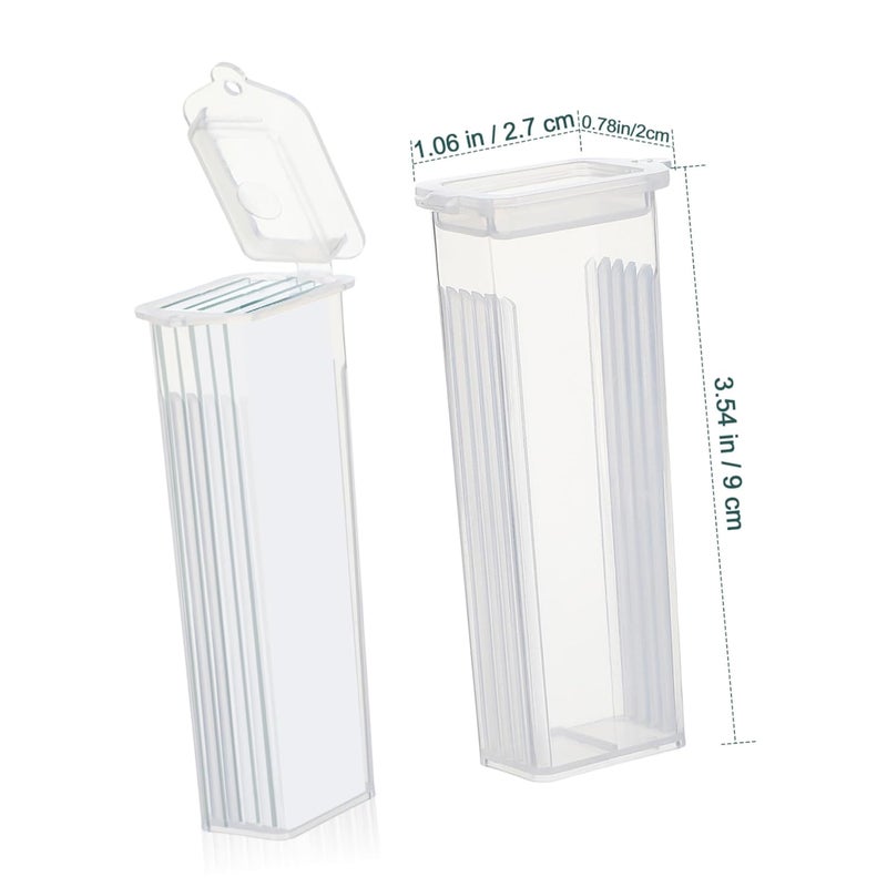 Cabilock 50 Pcs Glass Slide Box Microscope Slide Storage Case Pathological Section Box - Image 2